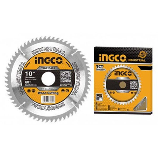 DISCO SIERRA P/MADERA 10",60DDT  Ingco Codigo: TSB125423